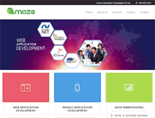 Tablet Screenshot of amazeinfotech.com
